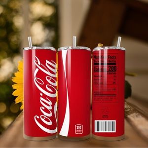 20 oz insulated coke inspired tumbler
